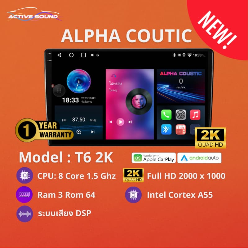 Alpha Finnix จอแอนดรอยด์ 9" ,10" Androidแท้ Ram 2 Rom 16และ32 CPU 4core จอแอนดรอยติดรถยนต์ Android รูปที่ 9