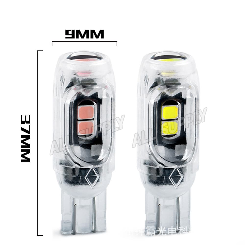 หลอดไฟเลี่้ยวแฟลช กระพริบเร็ว LED 1ชิ้น หลอดไฟเลี่ยว LED T10 LED T13 LED กระพริบไว 5สี สว่างมาก รูปที่ 2