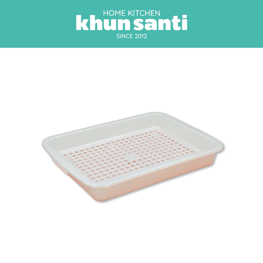 KHUN SANTI ถาดอเนกประสงค์ ที่คว่ำแก้ว T-569 ขนาด : 37 x 27.3 x 5.2 cm รูปที่ 3
