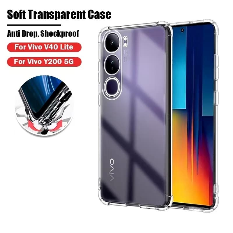 018 เคสใส กันกระแทก Vivo Y05 Y200 Y19S Y03 Y03T Y18 Y28 Y27 V40 V40Pro V40Lite V30 V30Pro V29 V27 Y11 Y20 Y21 Y02 Y02S รูปที่ 6
