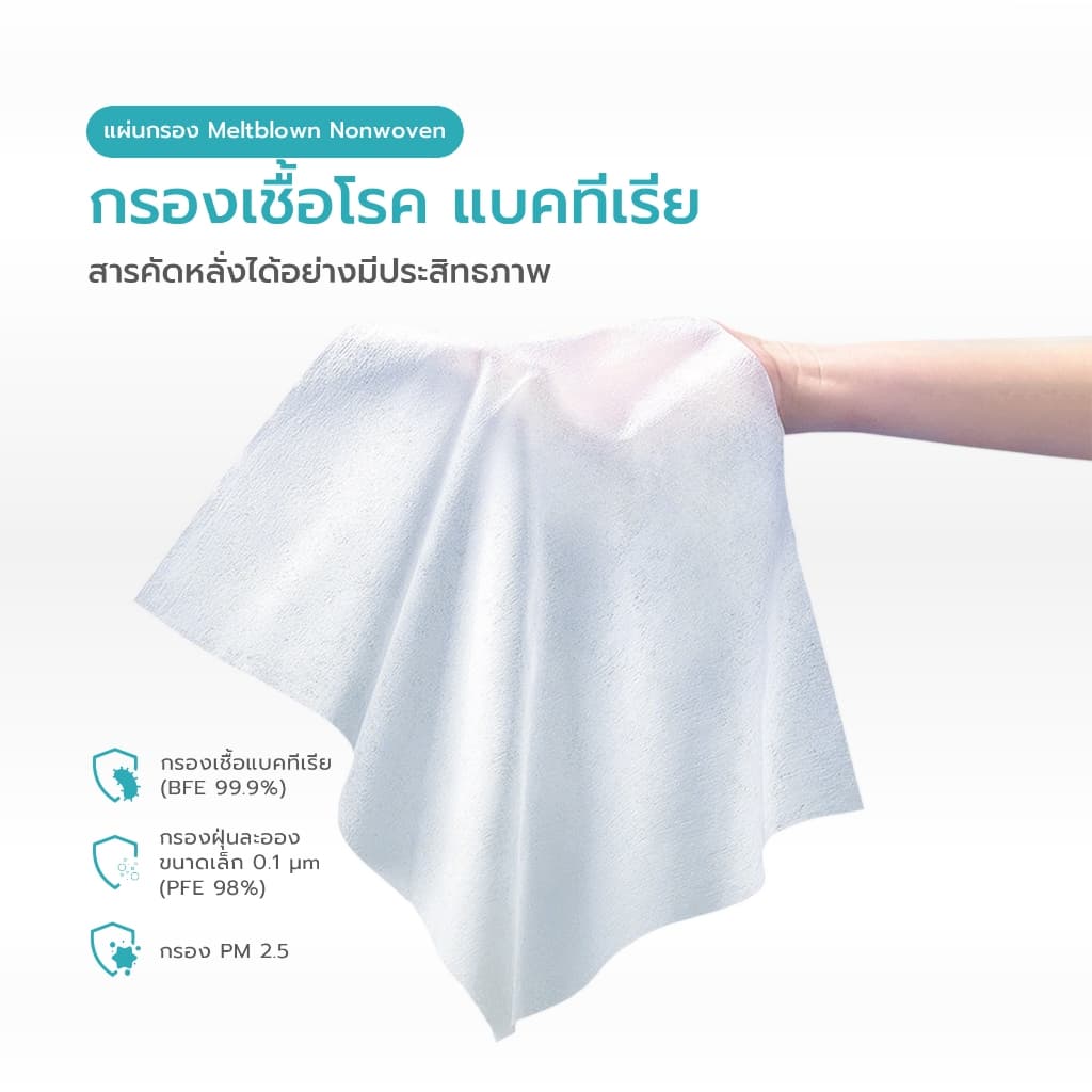 Simple Healthcare หน้ากากอนามัย Medical Mask 3 ชั้น กรองเชื้อ 99.9% รูปที่ 3