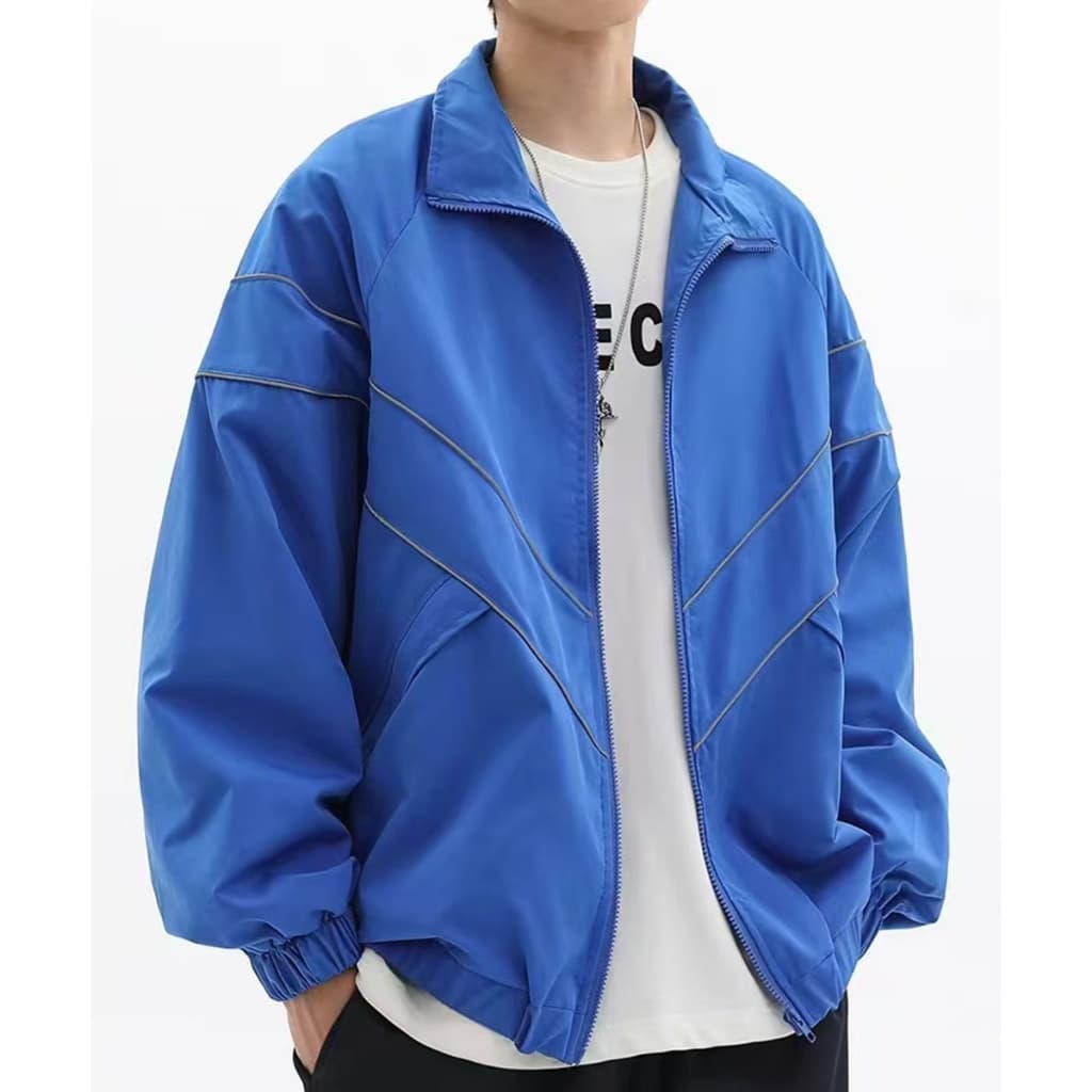 MCTE เสื้อแจ็กเก็ต กันลม แฟชั่นฤดูใบไม้ร่วง สำหรับผู้ชาย และผู้หญิง R6637 รูปที่ 6