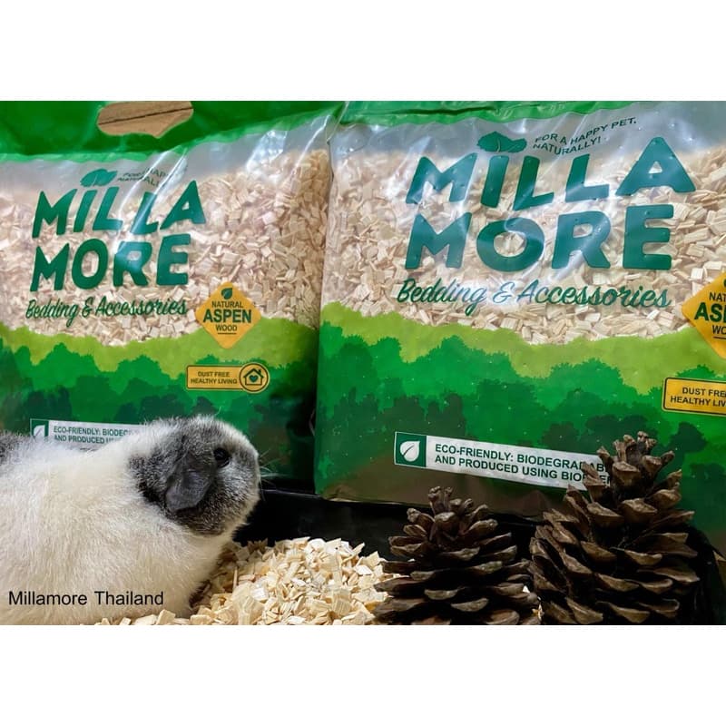 Millamore Premium Bedding 4 Kg / 10kg มิลลามอ รองกรงพรีเมี่ยม รองกรงไม้แอสเพน รองกรงไร้ฝุ่น รูปที่ 1