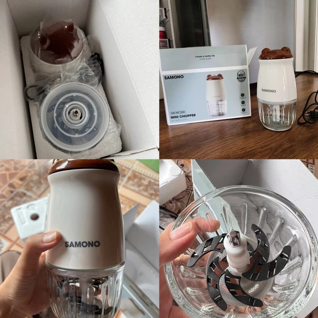 SAMONO เครื่องปั่นอาหารเด็ก รุ่น SW-MC200 เครื่องปั่นไฟฟ้า เครื่องบดอเนกประสงค์ เครื่องบดอาหาร รูปที่ 3