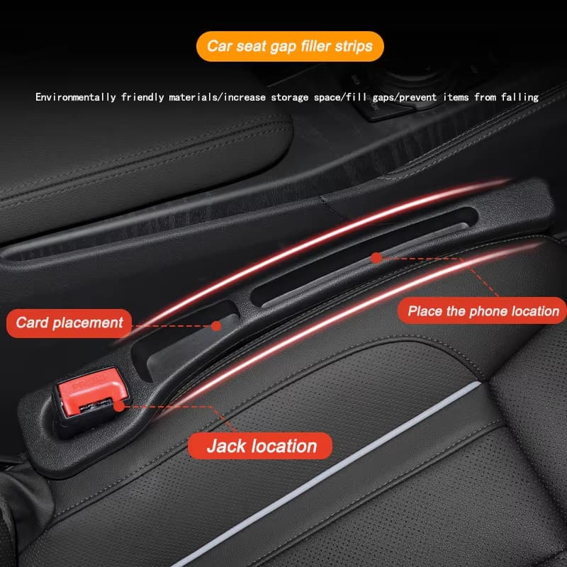 BYD ATTO 3 DOLPHIN SEAL แถบเติมช่องว่างข้างเบาะรถยนต์ ป้องกันของตก ที่วางโทรศัทพ์ ฟิลเลอร์ ข้างเบาะ รูปที่ 2