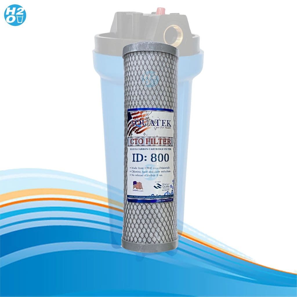AQUATEK ไส้กรองน้ำ คาร์บอนบล็อค Carbon Block CTO 10 นิ้ว คาร์บอนอัดแท่ง สำหรับเครื่องกรองน้ำทั่วไป รูปที่ 6