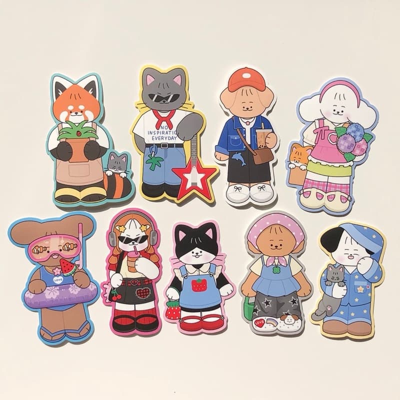 Sticker die cut 100% สติกเกอร์ OOTD รูปที่ 1