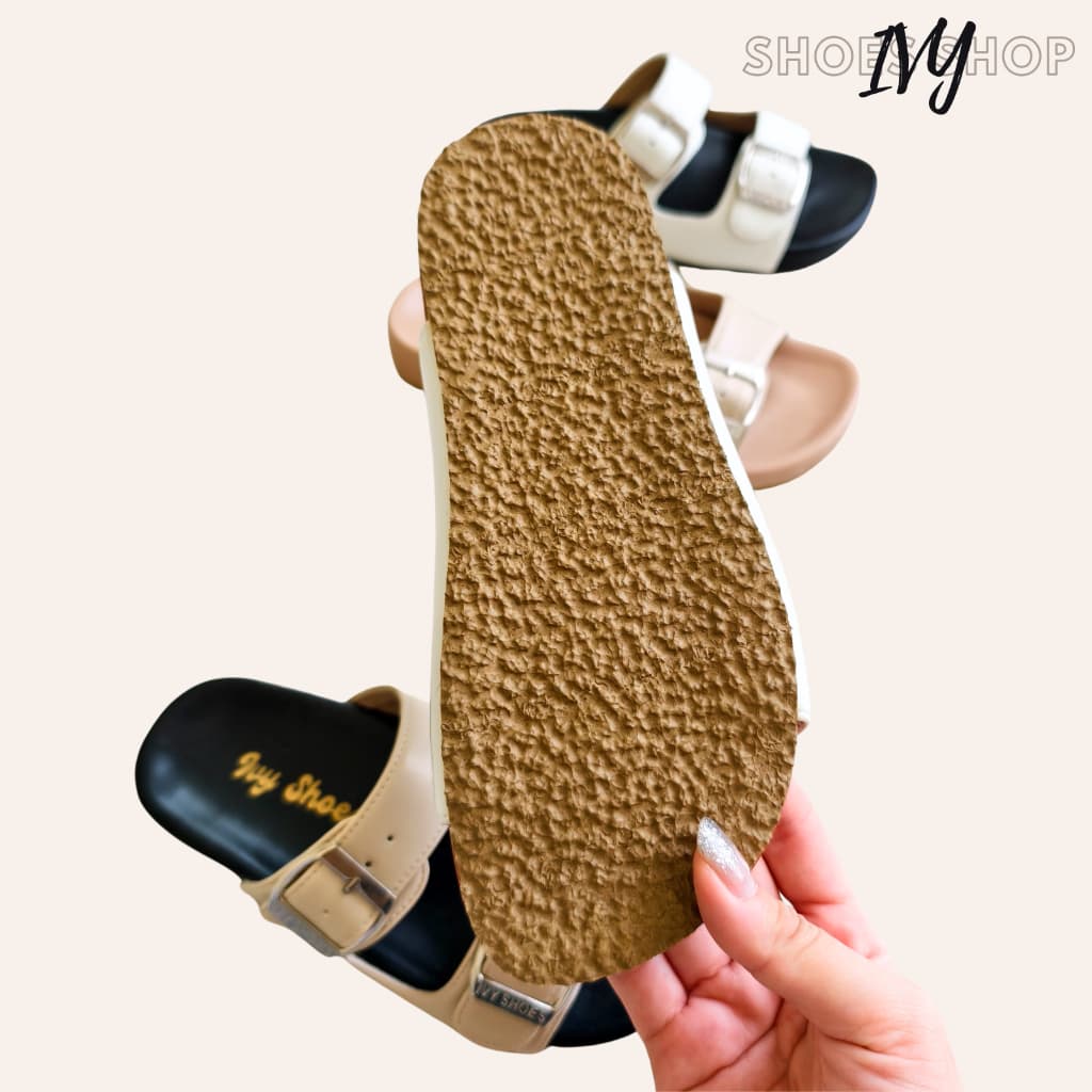 รองเท้าแตะ IVY SHOES สวมเข็มขัด2ตอน นิ่มมาก มี 4 สี รองเท้าผู้หญิง size 36-41 รูปที่ 7