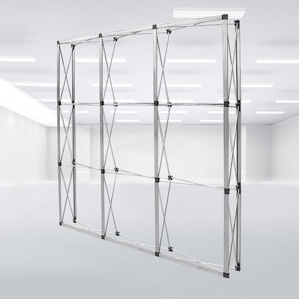 โครงตาข่าย อลูมิเนียม แบบพกพา ขนาด 3x3 3x4 ขาตั้งฉากแบล็คดรอป Frame Backdrop สำหรับงานแสดงสินค้า รูปที่ 8