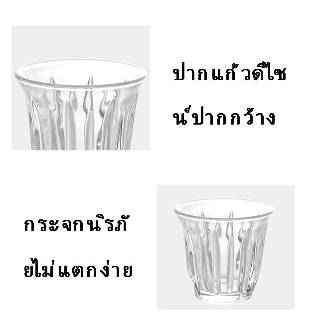 พร้อมจัดส่ง｜ ถ้วยกาแฟ อิตาเลี่ยนเอสเปรสโซสกัดแก้วลาเต้ถ้วยออสเตรเลียสีขาวอารมณ์ทนความร้อนถ้วยแก้ว glass รูปที่ 4