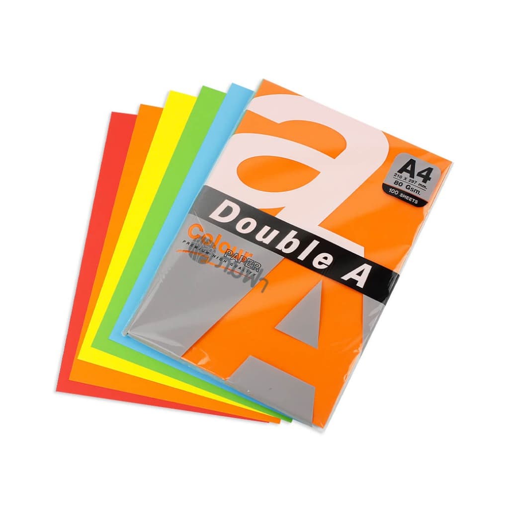 Double A กระดาษสี ขนาด A4 หนา 80 แกรม 100 แผ่น รูปที่ 4
