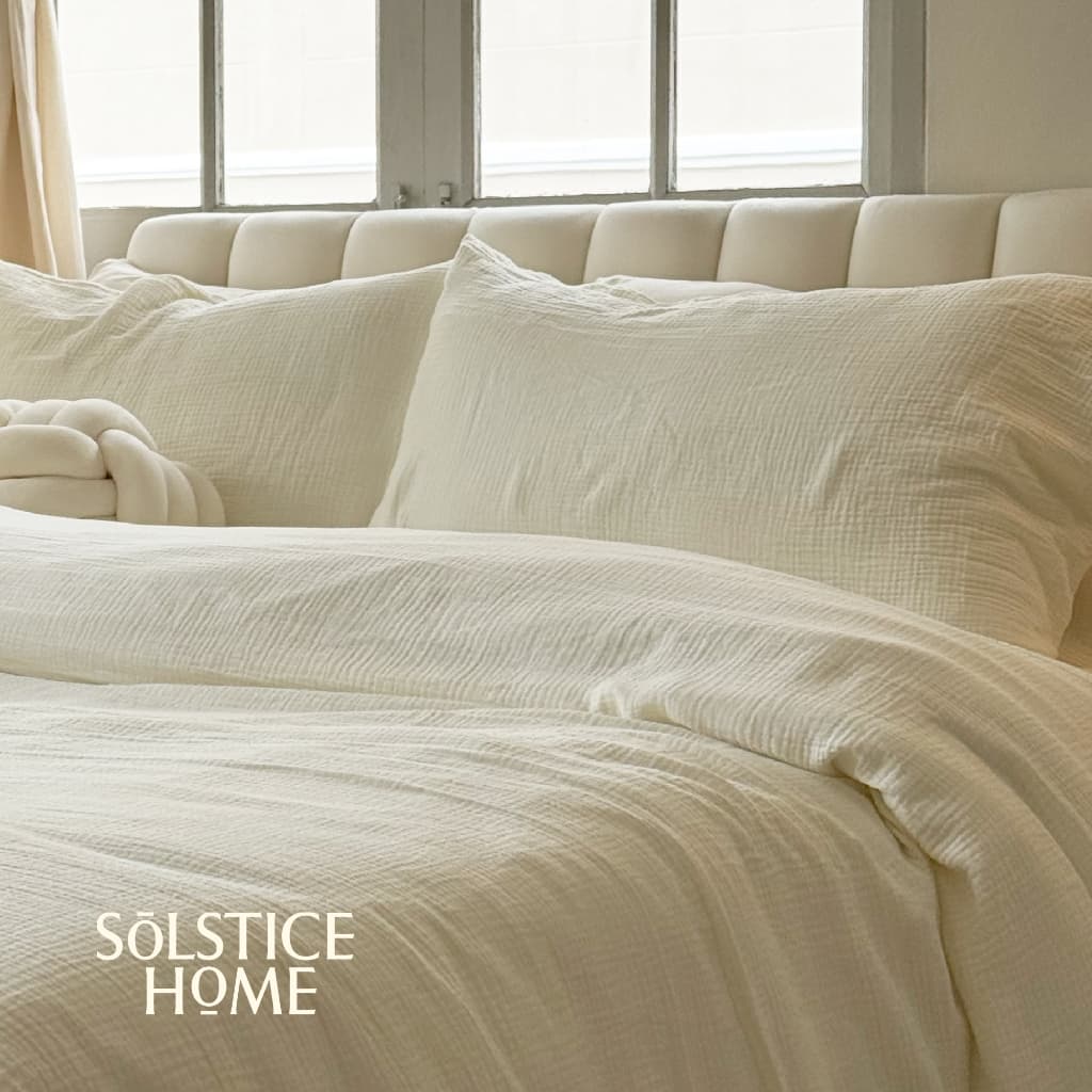 ปลอกหมอน ปลอกหมอนข้าง สีพื้น Solstice Home ผ้า Cloud Cotton เนื้อนุ่ม - สไตล์ มินิมอล ทำจากผ้าคอตตอน 100% รูปที่ 8