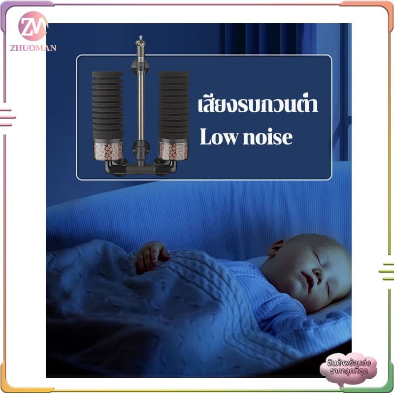 ตัวกรองตู้ปลา กรองแขวน กรองแขวนตู้ปลา กรองฟองน้ำอย่างดี กรองน้ําตู้ปลา ช่วยกรองให้น้ำใส เพิ่มออกซิเจน อุปกรณ์​ตู้ปลา รูปที่ 8