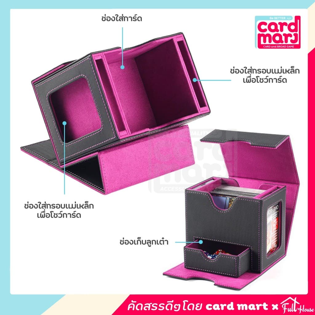 ￼ กล่อง DECK แบบ 4PP Magnetic Deck box กล่องเดก ใส่การ์ด สะสมการ์ด จัดเก็บการ์ด ก.Deckแบบ4PP รูปที่ 6