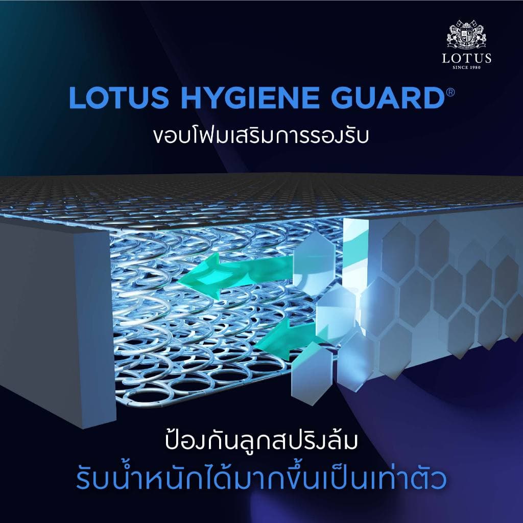 LOTUS รุ่น Woodfield I ที่นอนอัจฉริยะ ที่โรงแรม 6 ดาว ทั่วโลกใช้ นุ่มแน่นสบาย หนา13 นิ้ว รูปที่ 4