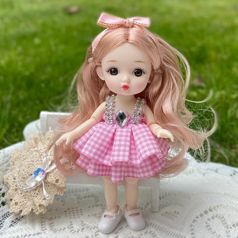 CDD BJD ตุ๊กตา 3D 30 ซม สไตล์เจ้าหญิงตัวน้อย ตุ๊กตาพร้อมข้อต่อที่ขยับได้ ตุ๊กตาเจ้าหญิงน้อย ของขวัญเด็กผู้หญิง รูปที่ 8