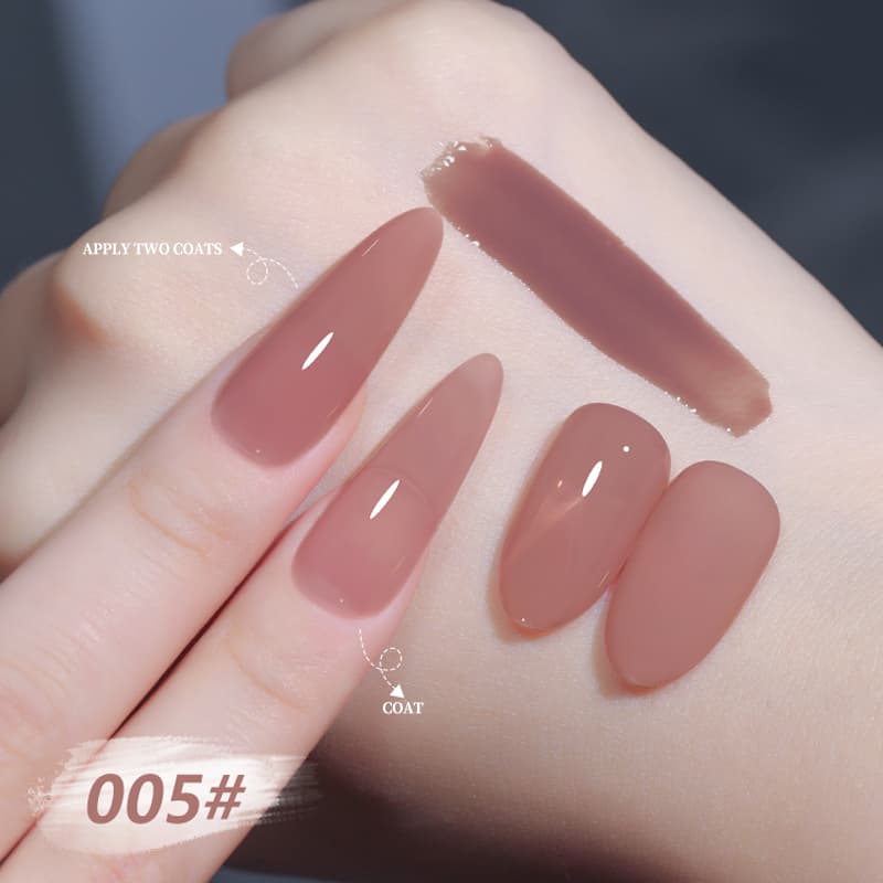 Nawoelite สีทาเล็บเจล สีไซรัป ยาทาเล็บเจล เนื้อบางเบา เกลี่ยง่าย ทนทาน ขึ้นเงาสวย ปลอดสารเคมีอันตราย จากไทย รูปที่ 6