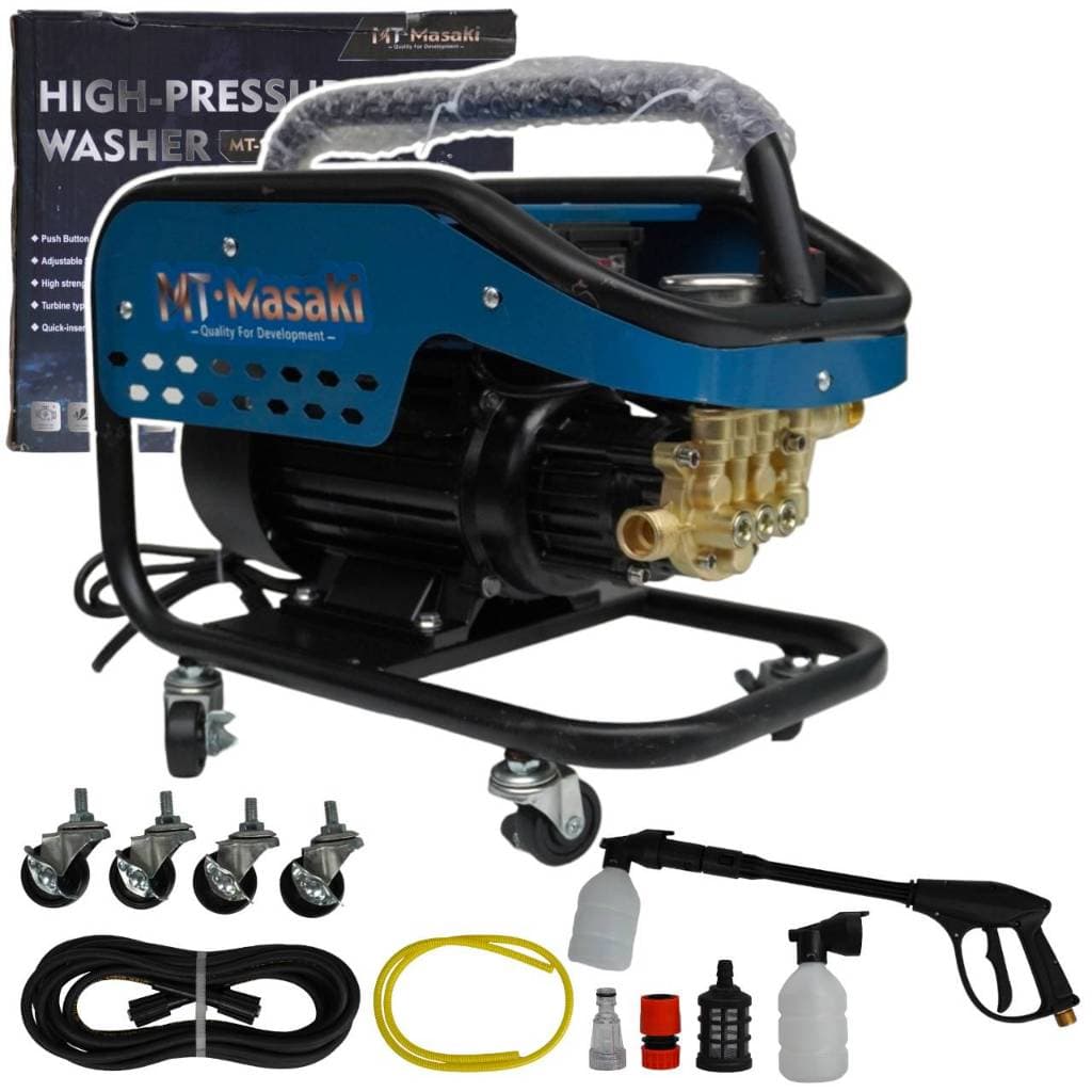 MASAKI เครื่องฉีดน้ำแรงดันสูงล้อลาก รุ่น MT2300 เครื่องฉีดน้ำ 480 บาร์ 4 แรงม้า 4000 วัตต์ รุ่นใหม่! มีโรลม้วนสายในตัว ป รูปที่ 4