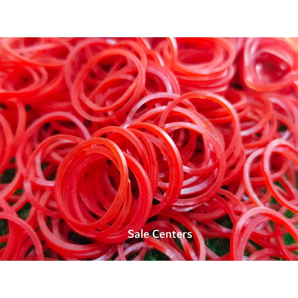 หนังยางรัดแหนม สีแดง หนังยางจิ๋ว ขนาดวง 2 cm. ยางจิ๋ว วงเล็ก ยางวงเล็ก mini Rubber band รูปที่ 8
