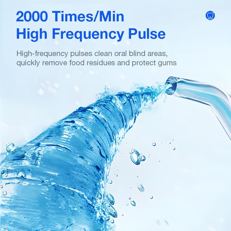 Airuidu Water Flosserไหมขัดฟัน พลังน้ํา ไหมขัดฟันพลังน้ำ IPX7 กันน้ำ น้ำ ทำความสะอาดฟัน เครื่องล้างฟันพกพา CF500 รูปที่ 7