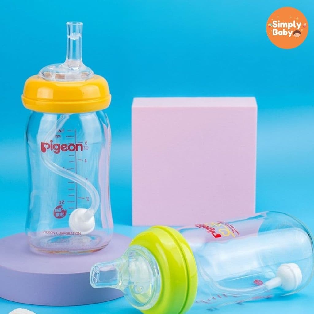 Simply Baby หลอดหัดดูด หลอดนั่งดูด ไม่ต้องยกขวด ไม่ดูดไม่ไหล สำหรับขวดนมคอกว้าง คอแคบ รูปที่ 6