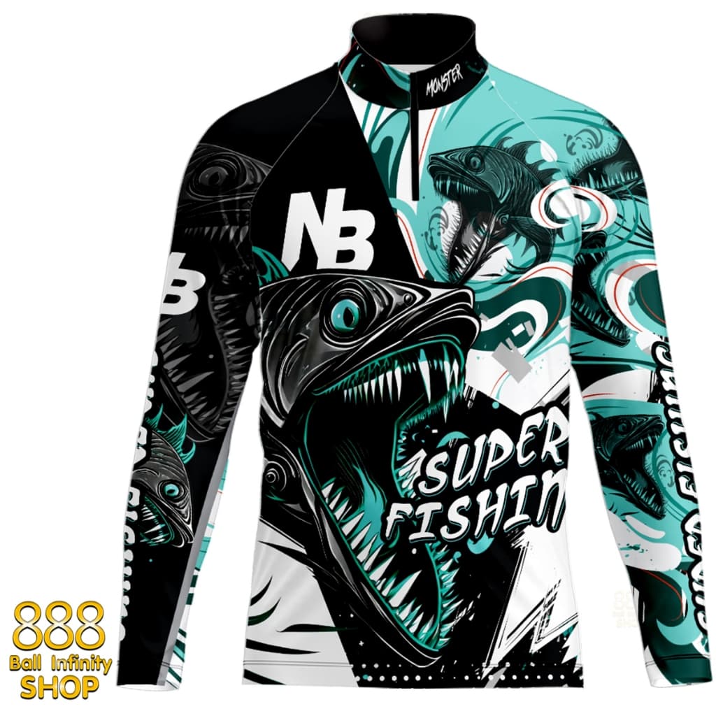 เสื้อตกปลา,ปั่นจักรยาน Set สี 43 SUPER FISHING มีให้เลือก 4 สี ป้องกันแสง UV รูปที่ 1