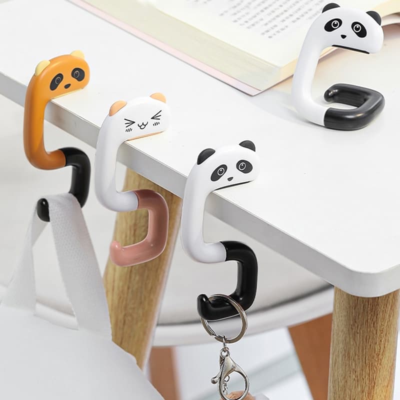 ตะขอแขวนกระเป๋า ลายแมว พกพาพับได้ สัตว์ Bag Hook ตะขอแขวนกับโต๊ะ ตะขออเนกประสงค์ รูปที่ 2