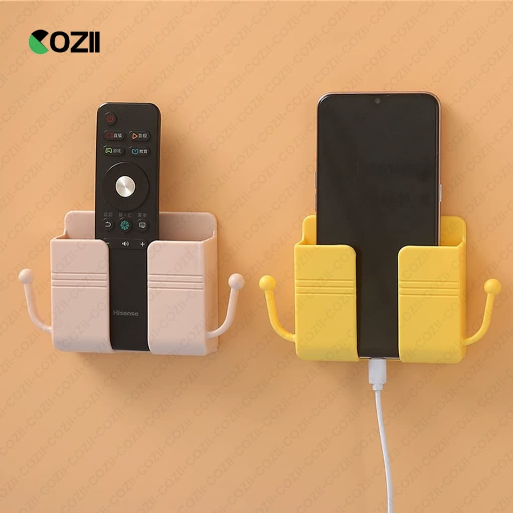 COZII ที่เก็บสายชาร์จ ที่แขวนมือถือติดผนัง ที่วางรีโมตคอนโทรล ประหยัดพื้นที่ ไม่ต้องเจาะรู ที่วางมือถือ 5สี กล่องเก็บรีโ รูปที่ 4