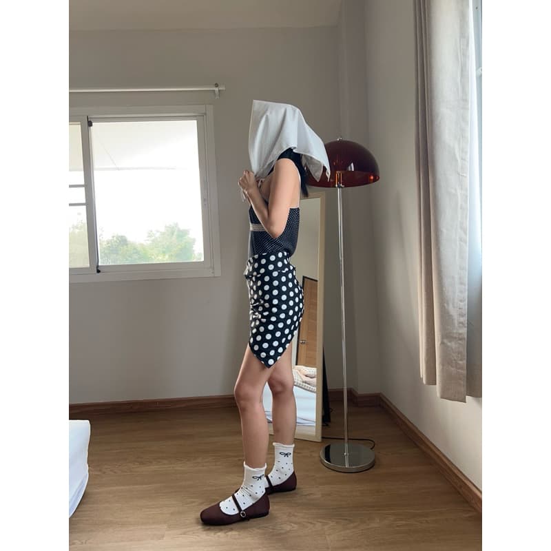 Scarf Polka Dot | ผ้าเช็ดหน้า ผ้าโพกหัวลายจุด รูปที่ 6