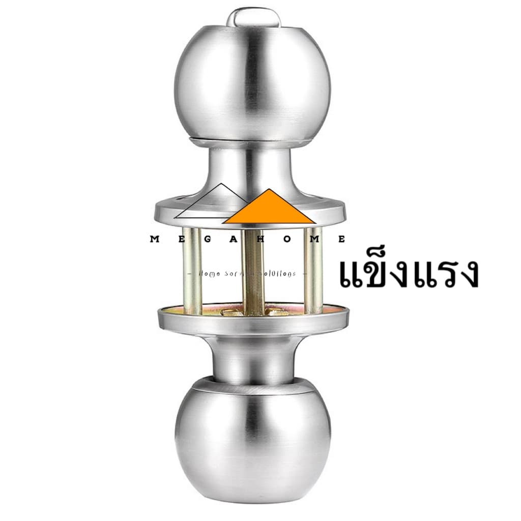 ลูกบิดสแตนเลส ลูกบิดประตู ลูกบิดห้องน้ำ ลูกบิดรุ่นไม่มีกุญแจ ลูกบิดกันสนิม ลูกบิดแกนทองเหลือง รูปที่ 5