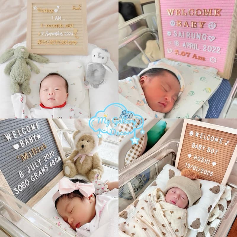 กระดานอักษร ไม้โอ็คแท้100% ลายไม้สวย เรียบ ไม่ด่าง ฟรี!!ชุดอักษรสีขาว x2,ขาตั้งไม้, ถุงผ้าเก็บอักษร นำไปติดข้อความได้เอง รูปที่ 6