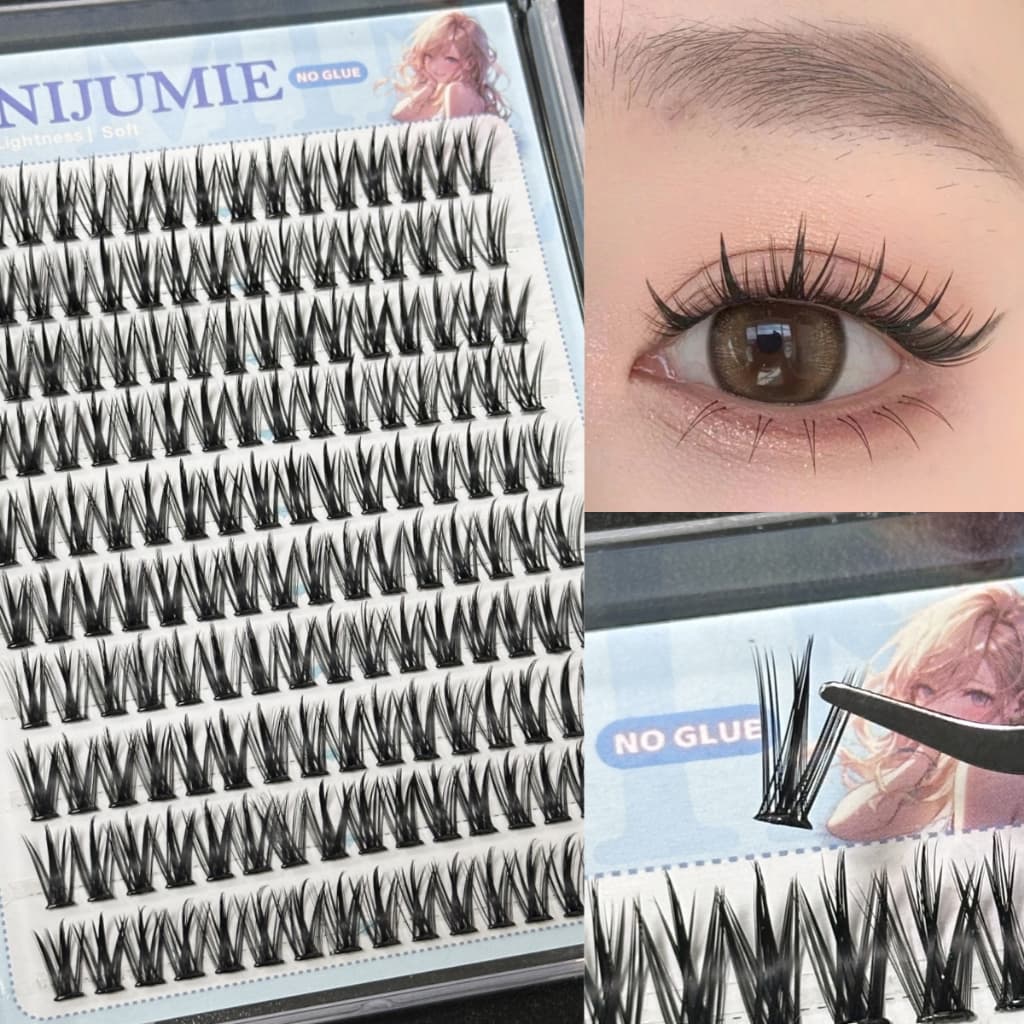 minijumieทุ่งบริสุทธิ์ขนตาปลอมไร้กาวความจุขนาดใหญ่ 5D ขนตาปลอมแบบมีกาวในตัว ขนตาธรรมชาติแบบใช้ซ้ำได้ รูปที่ 5