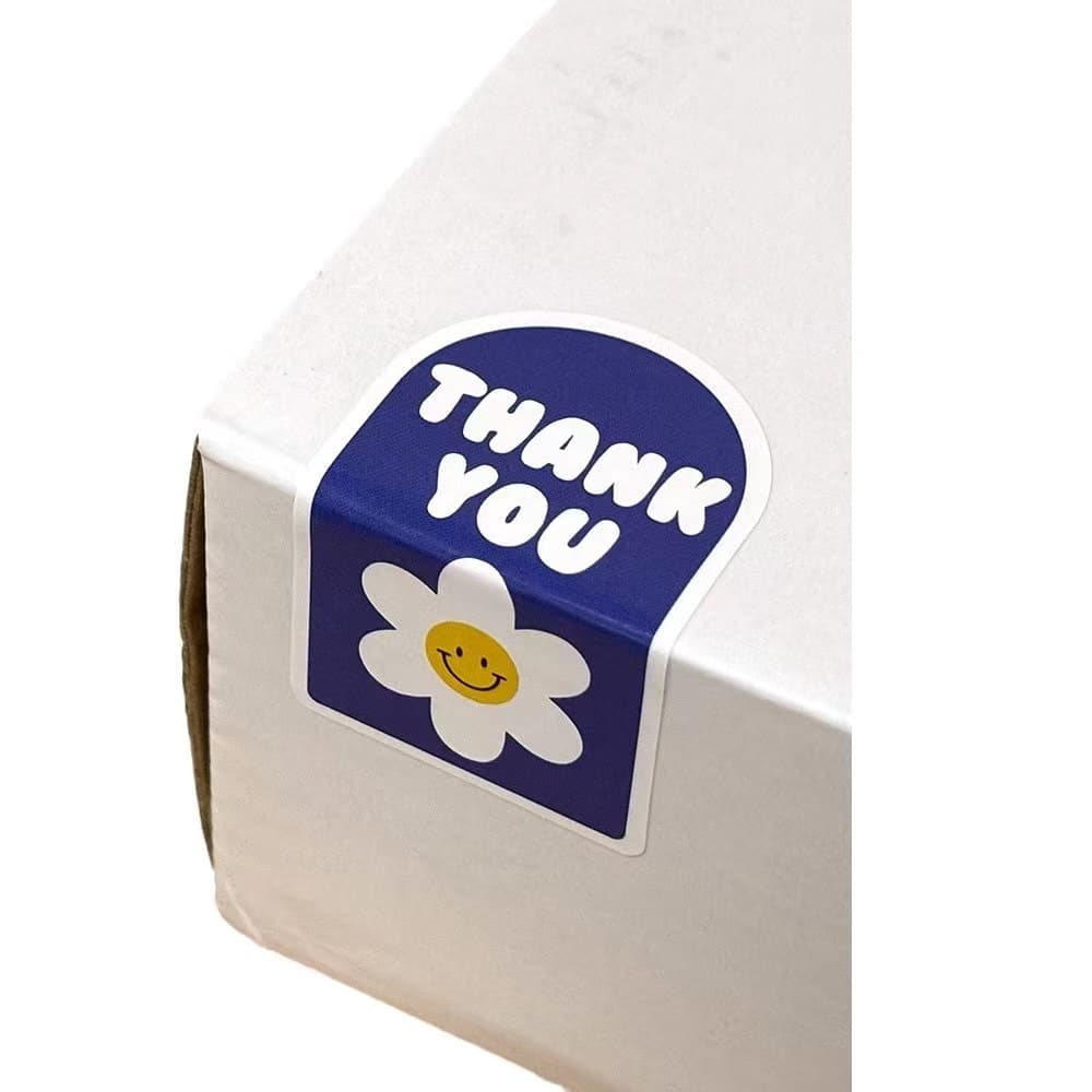100ดวง สติ๊กเกอร์ติดกล่อง ติดแก้ว ถุง สติ๊กเกอร์ขอบคุณ sticker thankyou S22S24S25 รูปที่ 4