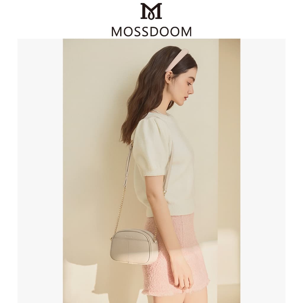 MOSSDOOM Hiraki Bag กระเป๋าสะพายไหล่ขนาดเล็กสําหรับผู้หญิง สีมินิมอล มีห้าสีให้เลือก เข้ากับทุกวัย รูปที่ 4