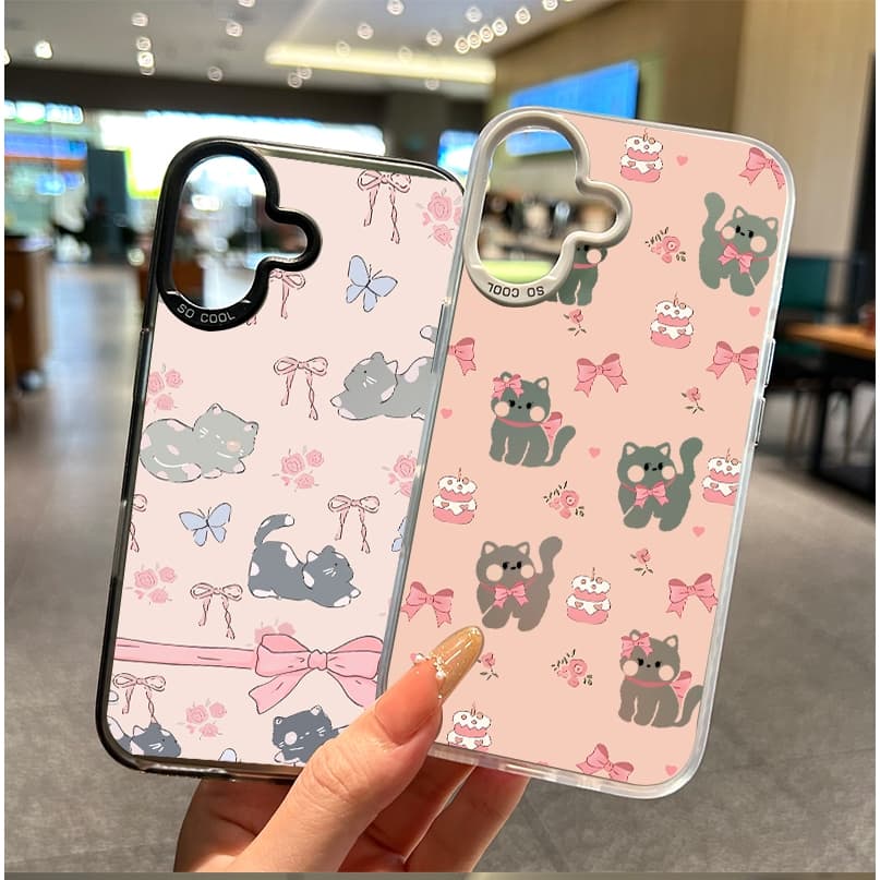 เคสน่ารักการ์ตูนแมวน้อยสีชมพู เคสVIVO Y20 Y20s Y12s Y12A Y15s Y15A Y01 Y21 Y21T T1X Y33S Y33T Y17s Y28 Y16 Y02s Y56 Y27s รูปที่ 8