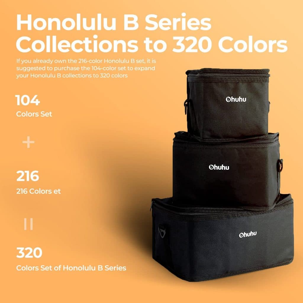 FOLIO ART : ปากกามาร์คเกอร์ Ohuhu เซต Vibrant 320 สี Honolulu B Series : 90468 รูปที่ 4