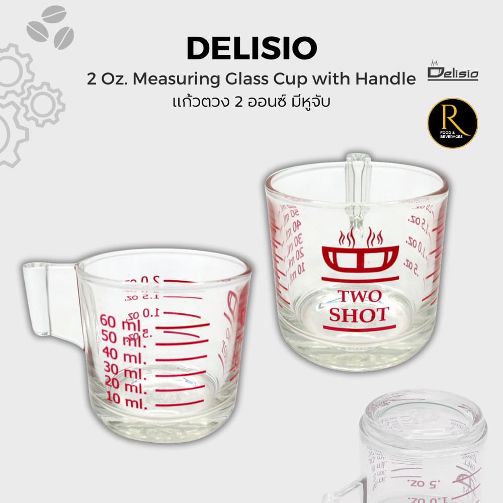Delisio Measuring cup 2 shot แก้วตวง 2 ชอตต์ เดลิซิโอ้ มีหูจับ รูปที่ 1