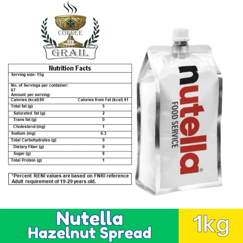 Nutella Instant Piping Bag นูเทลล่าแบบถุงรีฟิล ขนาดถุงละ 1000กรัมสินค้าใหม่ Exp:01/2027 รูปที่ 8