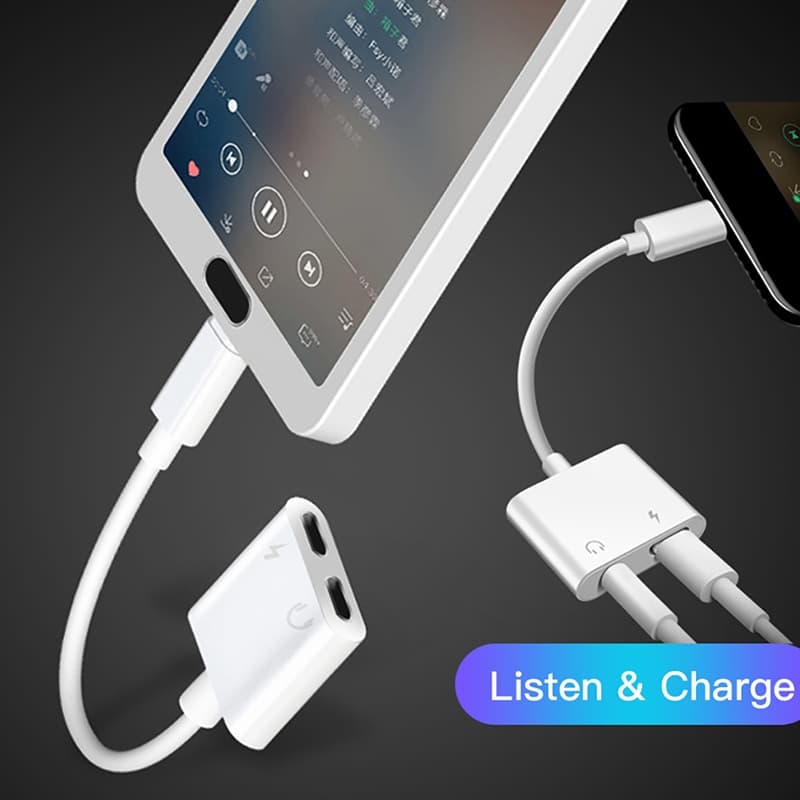 ส่งจากไทยเหมาะสำหรับแท็บเล็ตและโทรศัพท์มือถือ Apple อะแดปเตอร์สายออดิโอ 3.5 มม. ถึง Apple รูปที่ 2