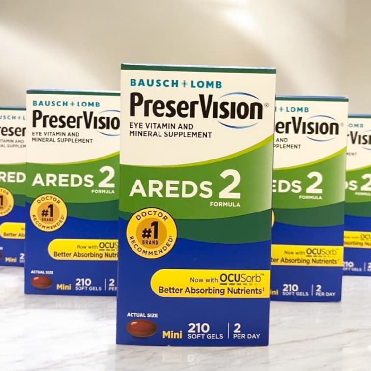 Exp.08/2027 BAUSCH + LOMB PreserVision Eye Vitamin AREDS 2 รูปที่ 1