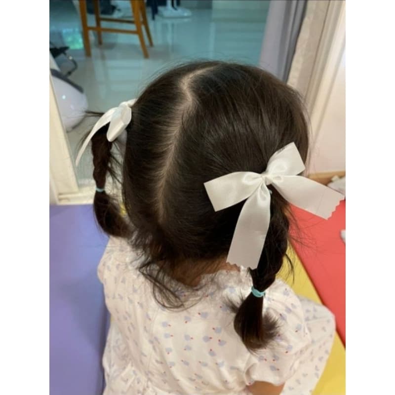 โบว์ติดผมคละสี โบว์นักเรียน ด่วน แบบคู่ เลือกได้หลายสี ขั้นต่ำ 3 คู่ริบบิ้นกว้าง 2 Cm งานแฮนด์เมค รูปที่ 4