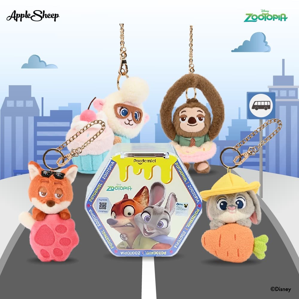 Blind Box พวงกุญแจ ดิสนีย์ จี้ห้อยกระเป๋า Zootopia/Mickey/Pooh/Stitch/Alien ลิขสิทธิ์Disney รูปที่ 2