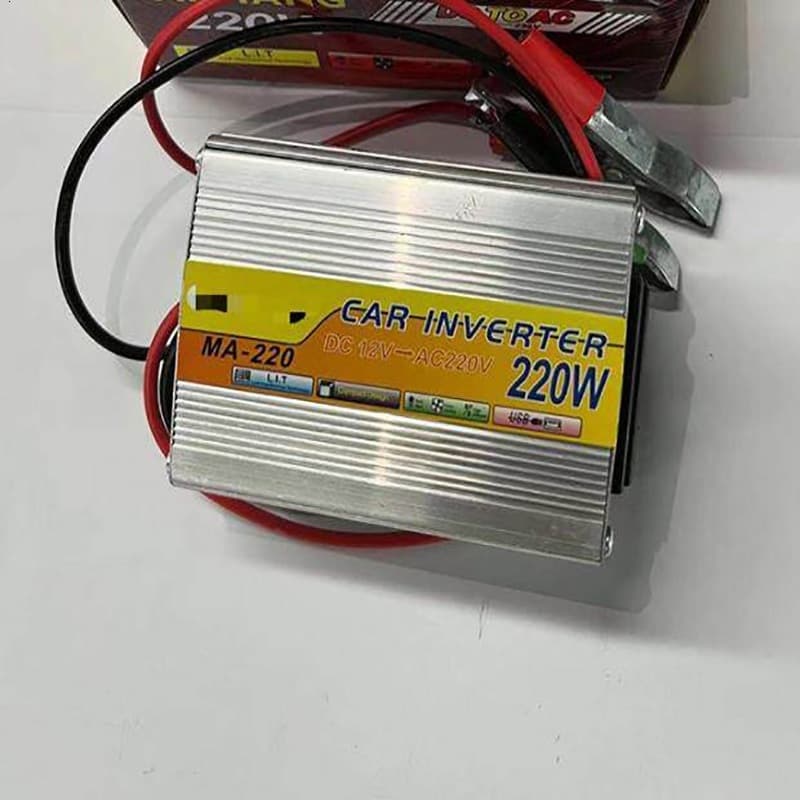 COD 220W อินเวอร์เตอร์ 12V-220V เครื่องแปลงไฟรถเป็นไฟบ้าน ตัวแปลงไฟรถ ใช้อุปกรณ์ไฟบ้านได้ในรถ DC 12V to AC 220V 220W รูปที่ 2