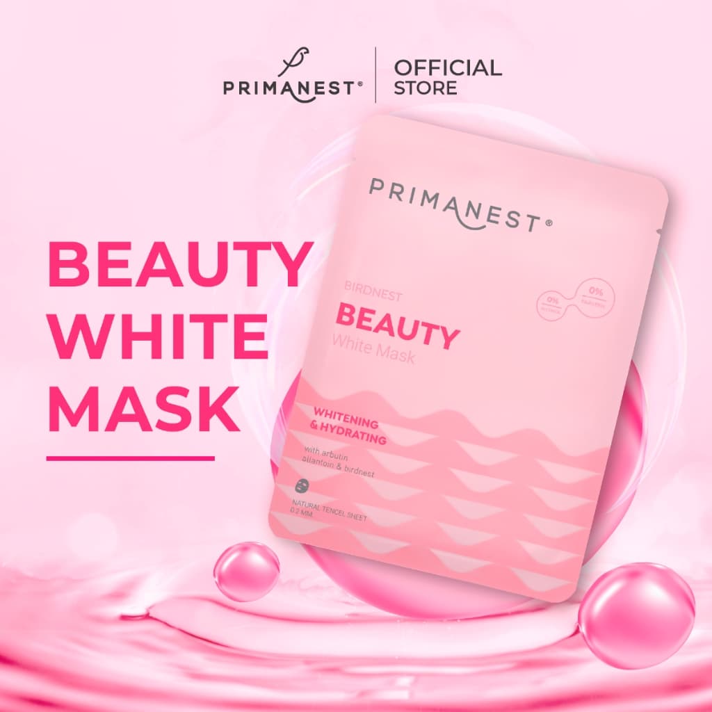 PrimaNest Birdnest Beauty White Mask 25 ml พรีมาเนสท์ บิวตี้ ไวท์ มาส์ก รูปที่ 3