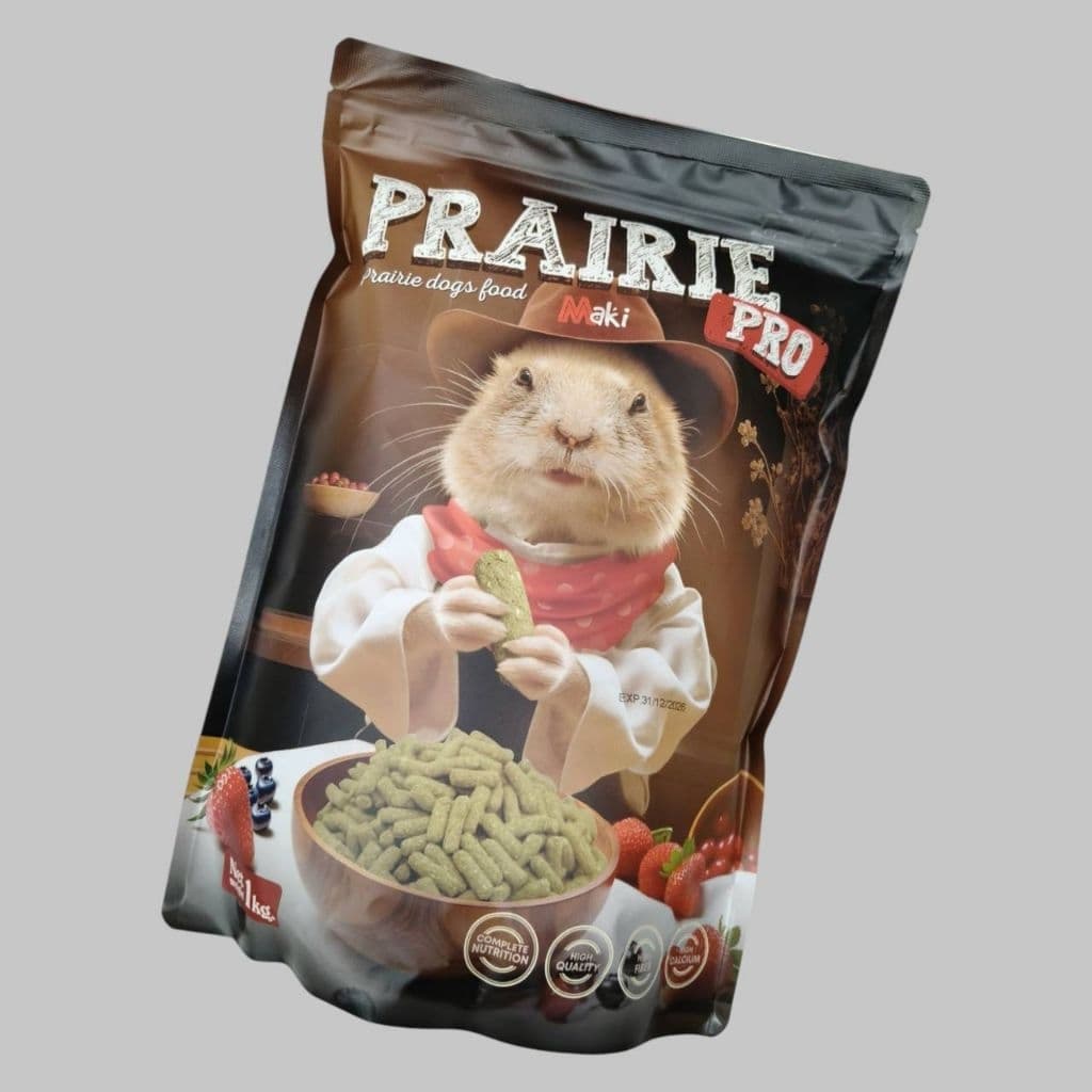 Maki Prairie Pro 1kg. อาหารเม็ดสำเร็จรูป อาหารเเพรี่ด็อกและสัตว์ฟันเเทะ รูปที่ 2