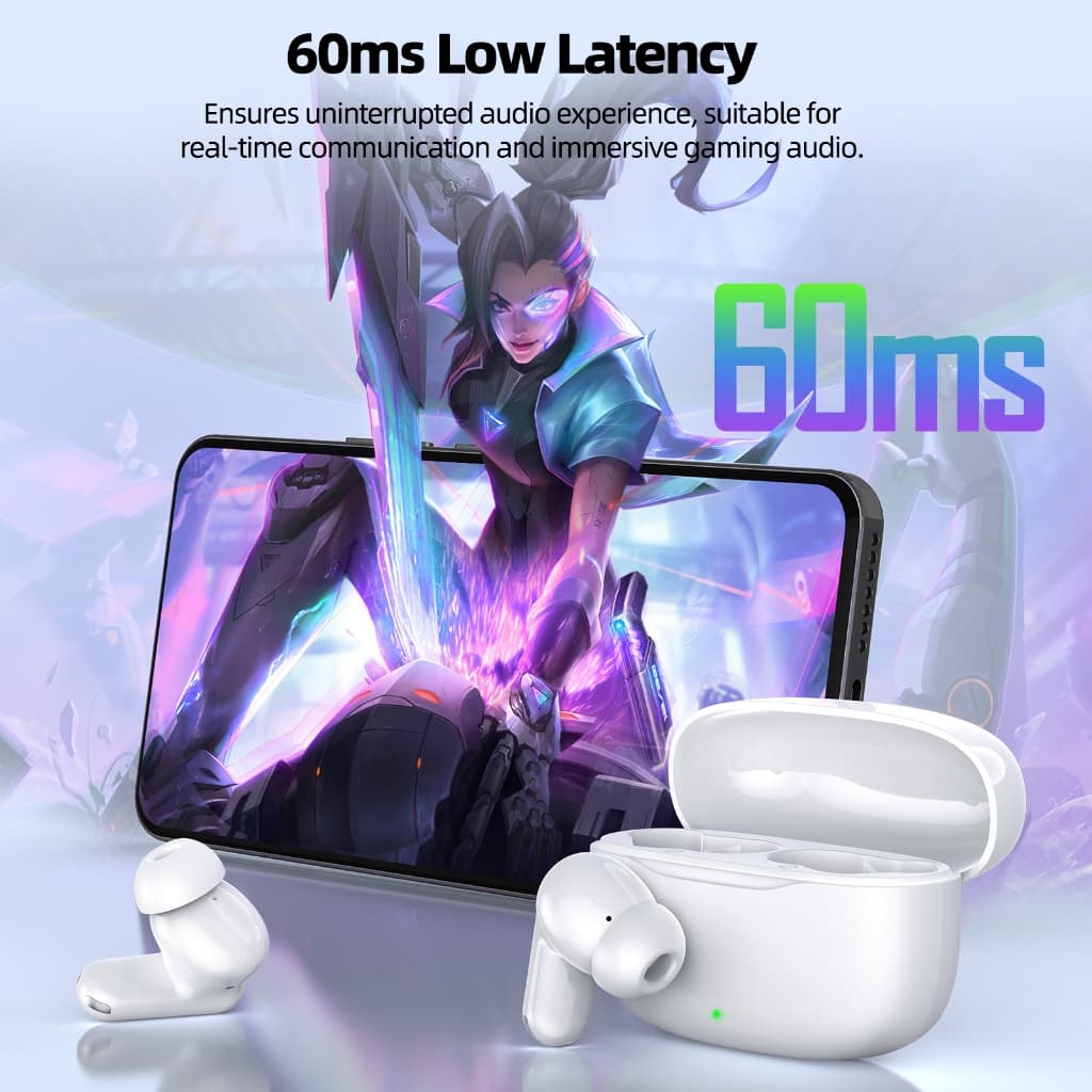 GOOJODOQ J233 หูฟังบลูทูธ หูฟัง Bluetooth 5.3 เสียงคุณภาพสูง ควบคุมสัมผัส Type C หูฟังไร้สาย รูปที่ 9