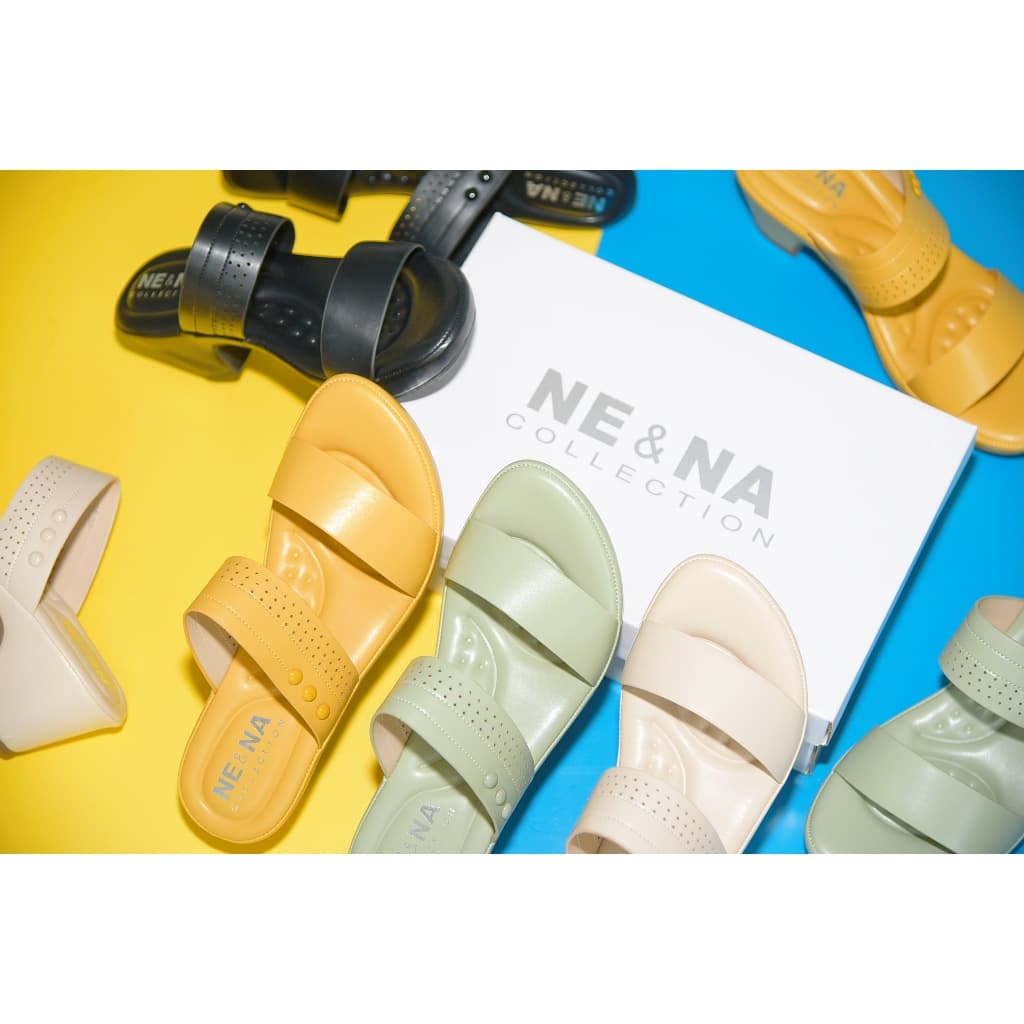 รองเท้าผู้หญิงเเบบเเตะสวมส้นสูงปานกลาง No. 10-28 NE&NA Collection Shoes รูปที่ 8