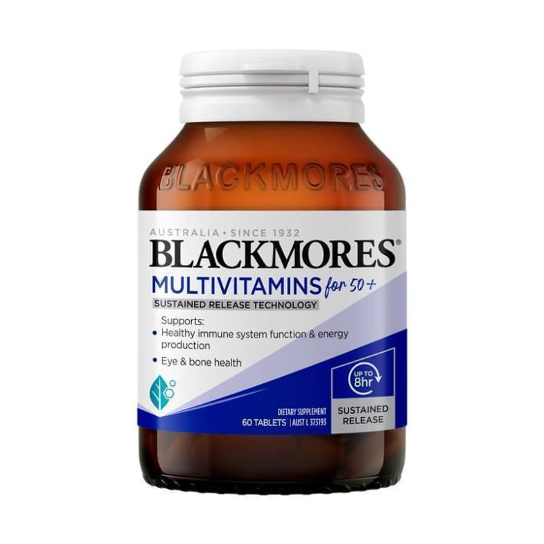 Blackmores Multivitamin For Men, 50+ Sustained Release 60 Tablets วิตามินรวมสำหรับผู้ชาย และวัย 50+ รูปที่ 5