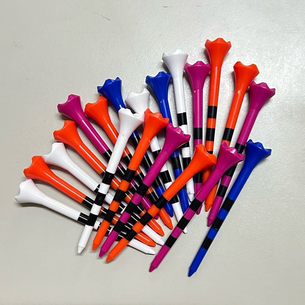 ทีลาย Professional Golf Tee – 10/20/50 ชิ้น | Combo 14/20 ชิ้น | ทีวางลูกกอล์ฟ ยาว 83/70 มม.