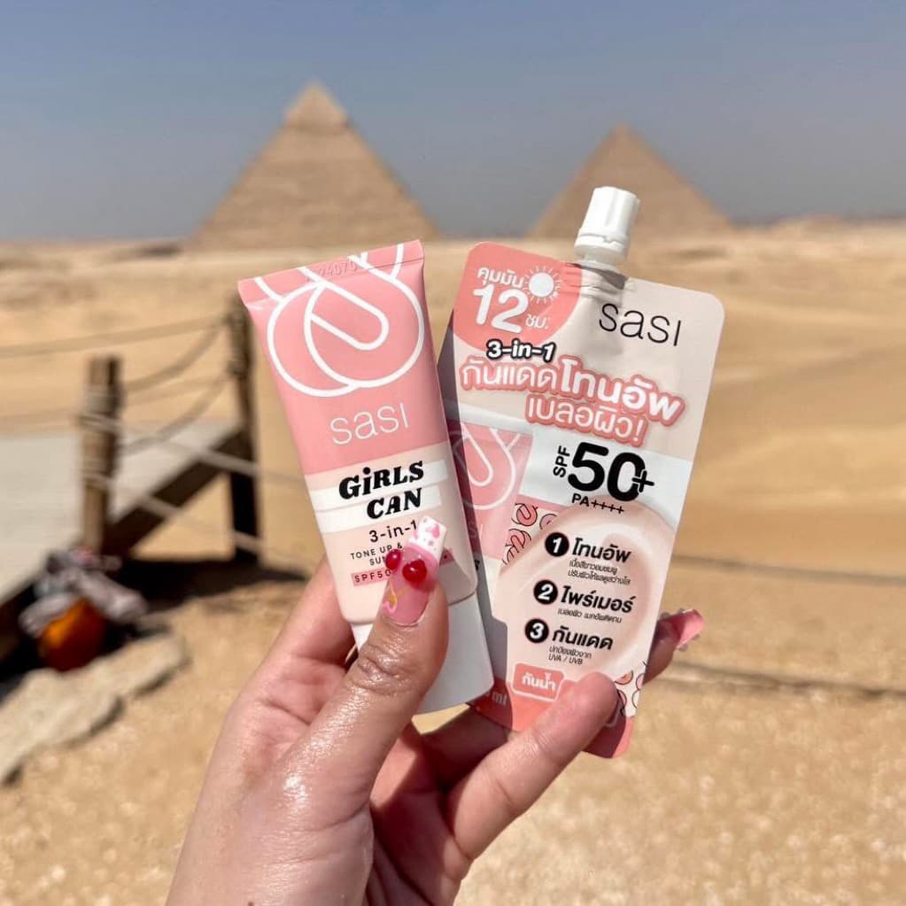 | Sasi Girls Can 3-in-1 Tone Up&Primer Sunscreen SPF50+ PA++++ กันแดดศศิ กันแดดโทนอัพ รูปที่ 8